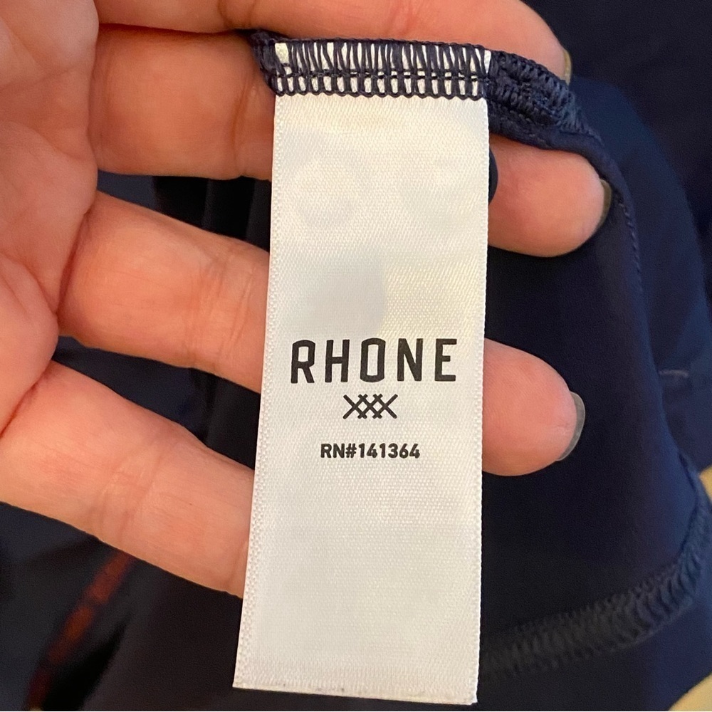 Rhone Men Navy Polo Shirt Size XL - Picture 5 of 8